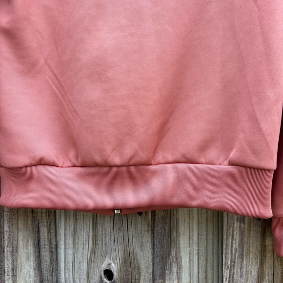 Adidas Women’s NWOT XS Pink Zip-up Track Jacket  Zipper Close Pockets Coral - Picture 7 of 8